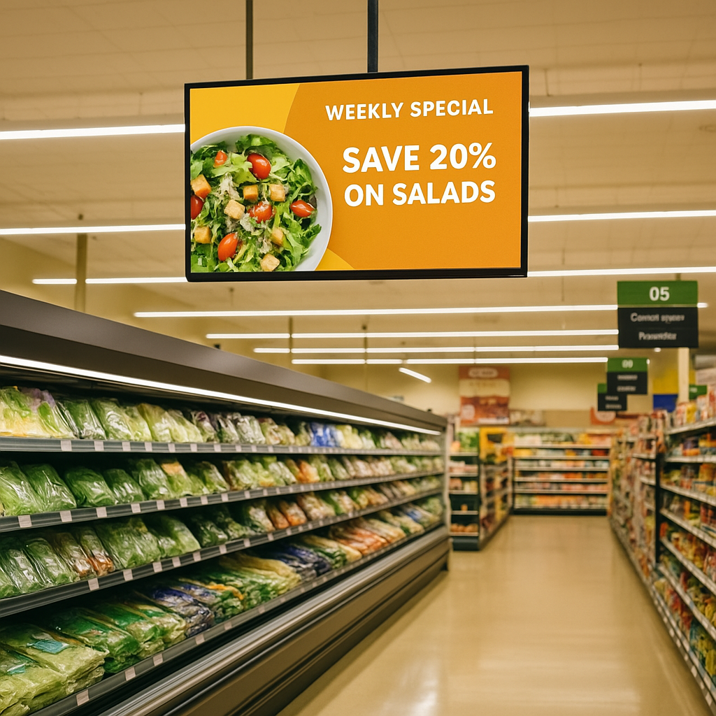 How Digital Signage Solutions Are Transforming Supermarkets and Grocery Stores