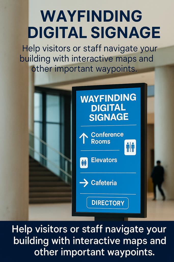 digital signage help wayfinding