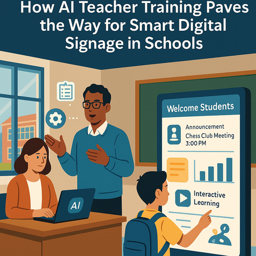 Revolutionizing Learning Spaces: How AI Teacher Training Paves the Way for Smart Digital Signage in Schools