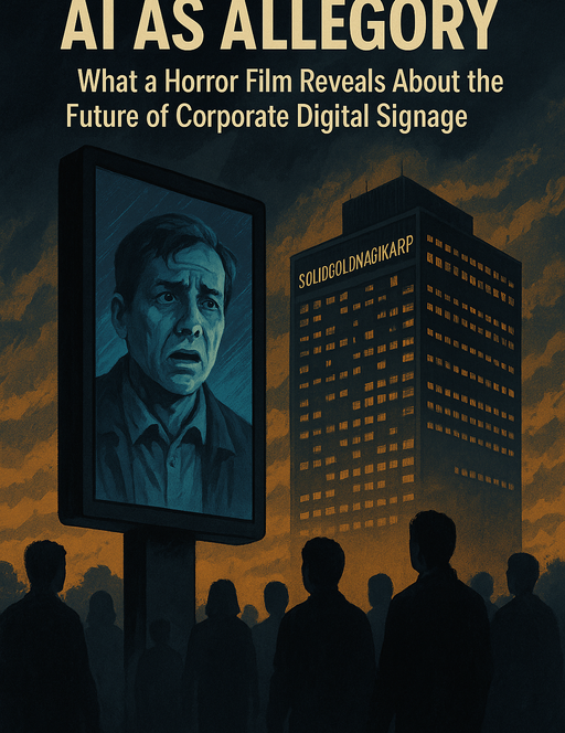 AI as Allegory: What a Horror Film Reveals About the Future of Corporate Digital Signage