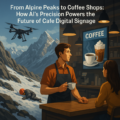From Alpine Peaks to Coffee Shops: How AI’s Precision Powers the Future of Cafe Digital Signage